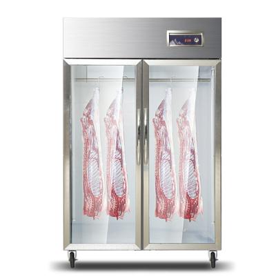 China Standard Single-Temperature Meat Display Refrigerator Meat Display JINBEST Direct-Chilled Large 2 Glass Door for sale