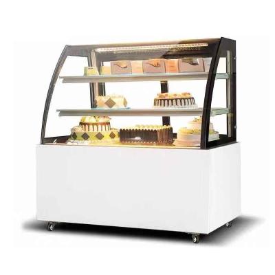 China JINBEST Single-Temperature Bakery Arc Door Cake Display Showcase Cake Display Glass Refrigerator Cabinet for sale