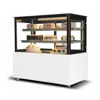 China JINBEST Single-temperature Bakery Cake Display Showcase Cake Display Refrigerator Cake Cabinet 1.2m Flat Glass for sale