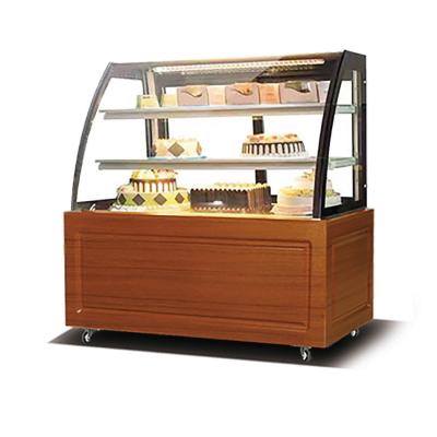 China JINBEST Single-Temperature Bakery Arc Door Cake Display Showcase Cake Display Glass Refrigerator Cabinet for sale