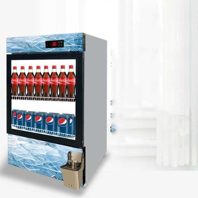 China Single-temperature Supermarket 1 Door Glass Ice Sand Machine for sale