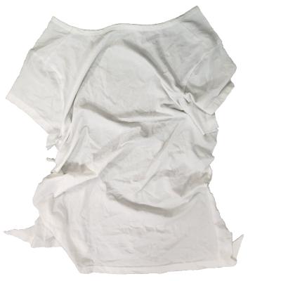 China Strong Water And Oil Absorbency White Textile Wiping Sterile 100% Cotton Used High Quality Bleaching Rags for sale