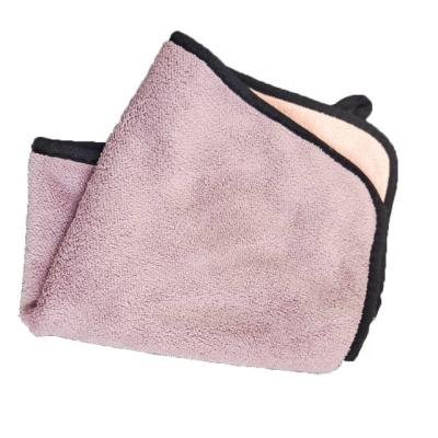 China Child safe factory sells soft material oversized microfiber travel hair towel for sale