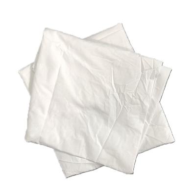 China Strong Water And Oil Absorbency Second Hand Bed Sheet Cotton Floss White Industrial Prices Wiping Rags for sale