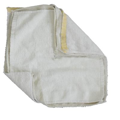 China Sustainable Used Hotel Sewing Small Square Cut Towels Absorbent 100% Cotton Rags for sale