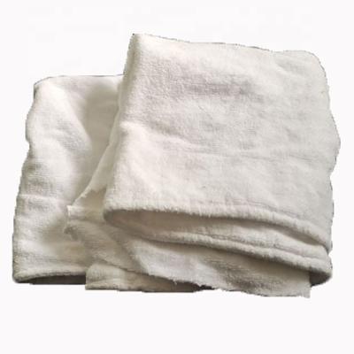 China Free Sample Strong White Mixed Material Towel Soft Not Dirty Capacity Water Absorption Water Oil Eco Friendly Cotton Rags for sale