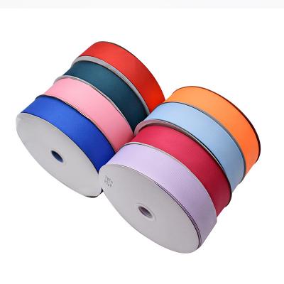 China Viable Factory Direct Spot 4cm Ribbon Gift Box Gift Bag Clothing Silk Stocking Bow Ribbed Decorative Ribbon for sale