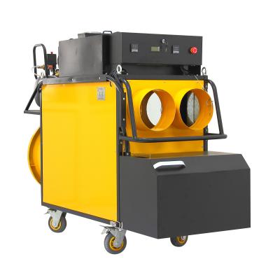 China Garage 2 Separate Duct Waste Oil Heater 100kw for sale