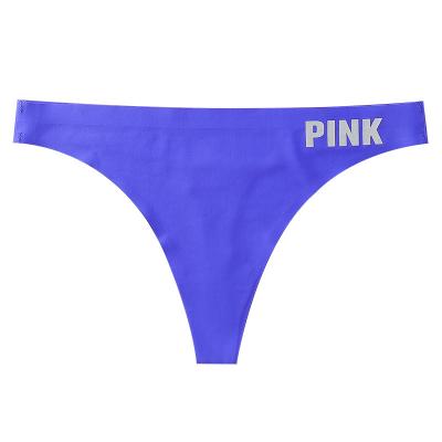 China Sexy Custom Women's Plus Size Back Seamless G-String Logo T Logo T Panties Lingeries Ladies Underwear Accessories Breathable Thongs for sale