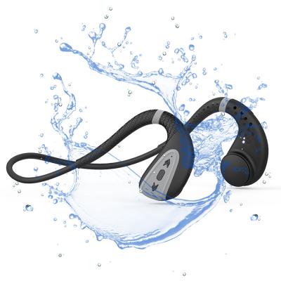 China New Headsfree 5.0 Bone Conductivity Pattern Radio Bone Conduction Private Earphone With MP3 Player Bluetooth Stereo Headset For Swimers for sale