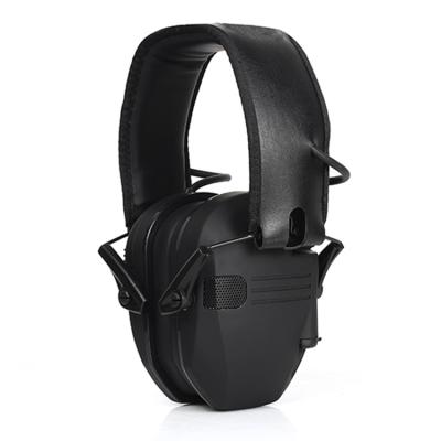 China ABS+TU+ Sponge+Oil Rubber Noise Canceling Ear Muffs Hunting Military Tactical Anti Noise Hearing Protection Electronic Shooting Ear Muffs for sale