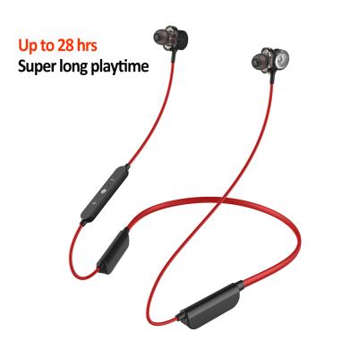 China Wholesale Bass Stereo Triple Drivers Headphone Fever Sound Quality Long Playtime Neckband Band Bluetooth Earphones Extra Sports Earbuds for sale