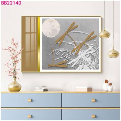 China Fashion Flat Abstract Wall Painting Horizontal Jumbo Size Frame Decoration For Dining Room for sale