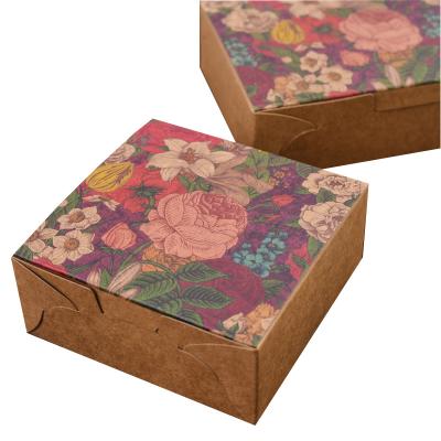 China Brown Recyclable Food Paper Box Small Eco Friendly Packaging Gift Paper Box Handmade Product Packaging Box for sale