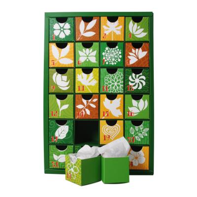 China New Designed Recycled Materials Christmas Advent Calendar Self Filling Packaging Calendar Gift Box for sale