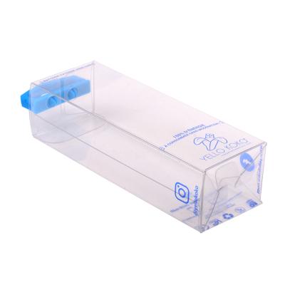 China Good Quality Recyclable Color Custom Printed With Your Own Logo Plastic Packaging Box Clear Pet PVC Box With Hang Hole for sale