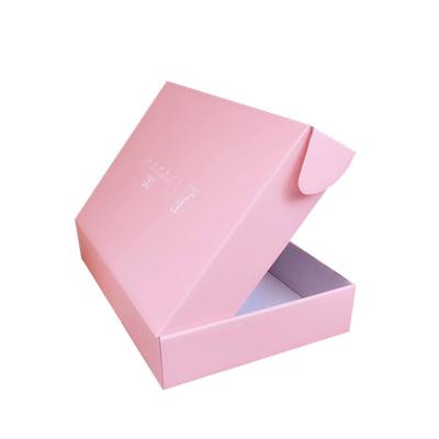 China Customized Recyclables Color Foldable Corrugated Paper Box Airplane Style Pink Boxes Shipping Packaging Mailbox for sale