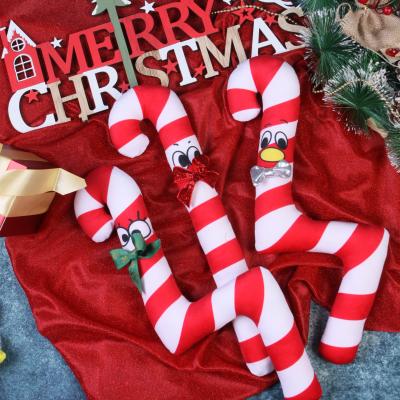 China Stocked Christmas Candy Cane Star Dog Star Product Cute Three Piece Soft Toy for sale