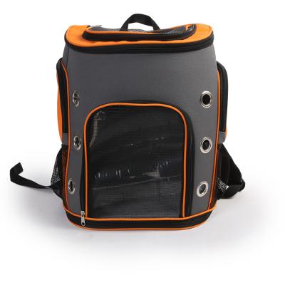 China Viable Hot Sale Outdoor Moving Pets Mesh Bag Breathable Waterproof Dog Carrier Backpack Back Bag for sale