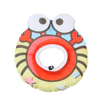 China Petsinn New Arrival Digital Printing Padded Crab Train Cat Adjustable Recovery E-Collar Soft Breathable Pet Elizabeth Collar for sale