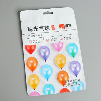 China Custom Logo Clear Transparent Self Adhesive Security Printing Header OPP Bags With Hang Hole Cellophane Bags Balloon Plastic Packaging for sale