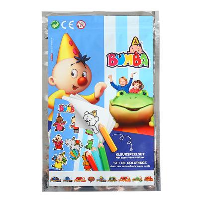 China Security Pen Packaging Opp Bag Header Packing Plastic Cellophane Bags Cartoon Poly Bag Wholesale With Self Adhesive Handles for sale