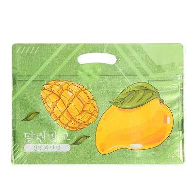 China Security Chinese Mango Different Shape Pet+Cpp Resealable Food Bag With Zipper Recyclable Packaging Bags for sale