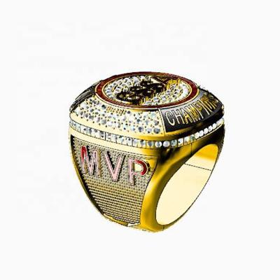 China CLASSIC 2022 Custom Red Sox Championship MVP GSSA Youth Football Baseball Basketball Championship Rings For Men for sale