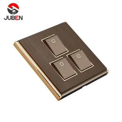 China China Professional Manufacture Multifunction 3 Gang 1 Way Electric Wall Switch From PC For Home for sale