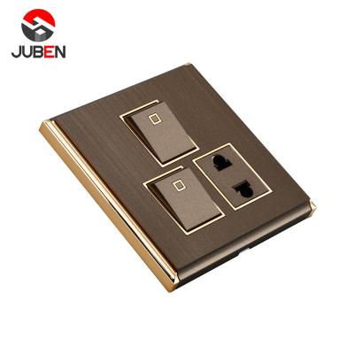 China Suitable Band 1 Socket Quality Price 2 Pc Guaranteed Modern Wall Socket Switches For Hotel for sale