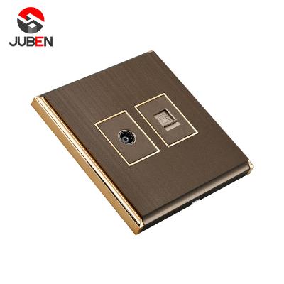 China High Temperature Fireproof PC Material TV Reveal Socket Multifunctional Luxury Wall Power Socket for sale