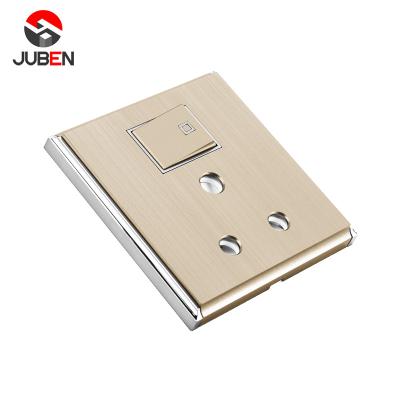 China PC Factory Manufacture 1 Strip 15a High Temperature Flame Retardant Wall Socket Switches With Indicator for sale