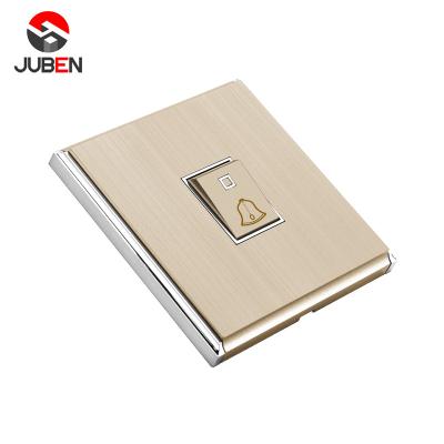 China High Quality PC Durable Using 1 Gang Electric Bell Push Switch Doorbell Wall Switch For Hotel for sale