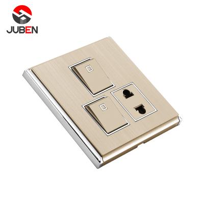 China PC Guaranteed Quality Price Suitable Electrical Equipment 2 Gang 1 Socket Home Wall Switches And Sockets for sale