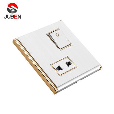 China 1 PC Factory Manufacture PC Material 1 Strip + Electrical Wall Outlets And Switches 1 Socket For Home for sale