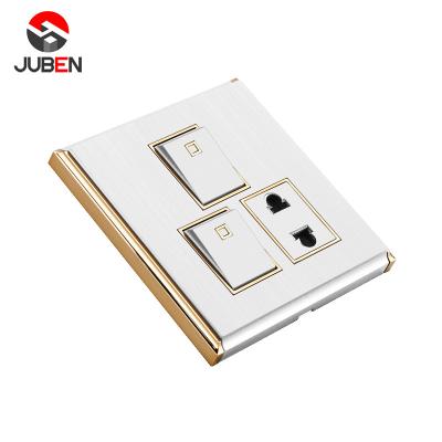 China High Quality Environmental Friendly Water Proof Kitchen Socket Strip 1 Hardware 2 PC Wall Socket for sale