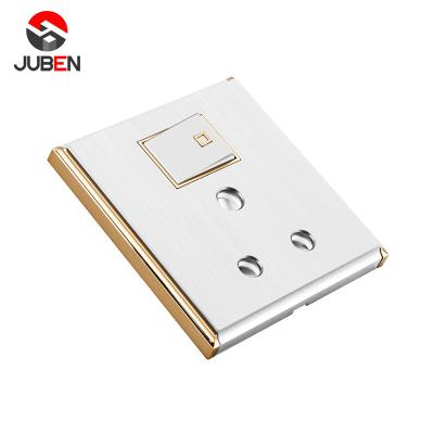 China Multifunctional Home Living Room 1 PC Horizontal Strip 15a Wall Socket With Hotel Indicator for sale