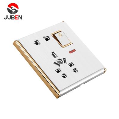 China Universal Luxury 1 PC Hardware 1 PC Strip Wall Switches And Sockets With Home Room Indicator for sale