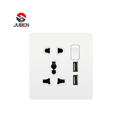 China New Design 2 PC Usb 1 Strip Wall Switch Hot Selling Five-hole Flexible Socket for sale