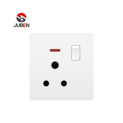 China China New Design 15a 1 Pc Electrical Strip Switch Socket Wall With Neon Sign for sale