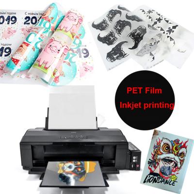 China Hot sale A4 DTF factory direct T-shirt/cold PET film wholesale Digital transfer skin heat press film for inkjet printer for sale