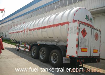 China Two - layer tank structure LNG Semi Trailer with effective volume 52m3 for sale