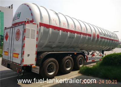 China Shengrun LNG Semi Trailer truck with 30 / 30 spring brake system on all axles for sale