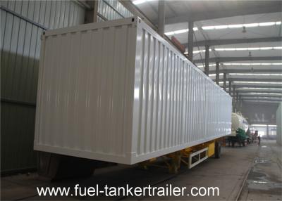 China Strong Box Utility Trailer with corrugated steel plate or flat type steel plate box shell for sale