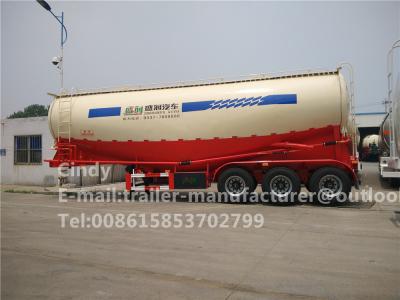 China Bulk Cement Transporter Tank Truck Trailer Cement Semi Trailer for sale