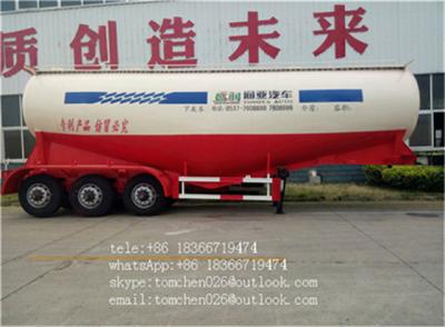 China 27 - 85 Cubic Meter 3 Axles Cement Bulk Truck For Cement Powder Transportation for sale