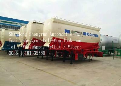 China 3 Axle bulk cement tanker semi trailer 60 Ton  Carbon Steel Q235B Material for sale