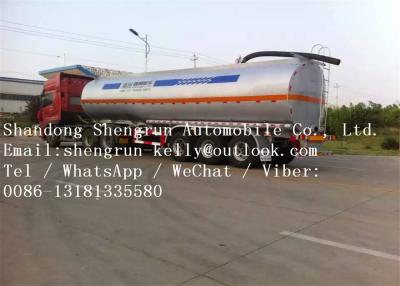 China Tri axle 36000 litres diesel fuel tanker semi trailer with free spare parts for sale