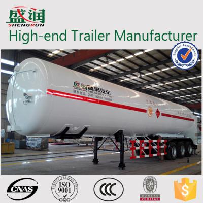 China Light  Weight Steel  LNG Semi Trailer With 3 BPW Axles and JOST Support Leg for sale