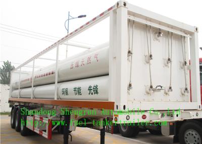 China CNG Liquid Tank Trailer , FUWA 13T with FUWA brand axles for sale